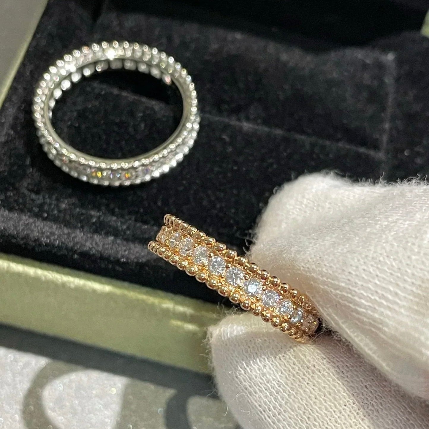 ˇGilded EraˇPERLEE DIAMOND ROSE GOLD RING