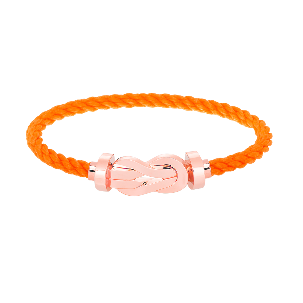 ˇGilded EraˇCHANCE LARGE 8 FIGURE BUCKLE NO DIAMOND BRACELET ROSE GOLD