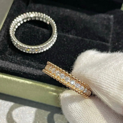ˇGilded EraˇPERLEE DIAMOND SILVER RING