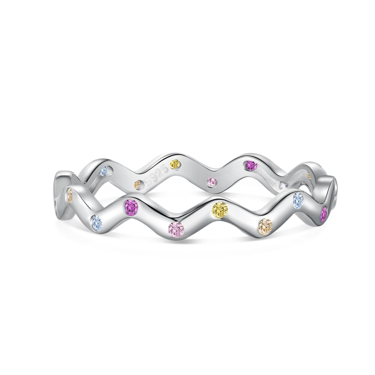 [STREET]Ornate Vibrant Round Cut Daily Ring
