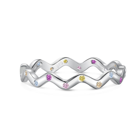 [STREET]Ornate Vibrant Round Cut Daily Ring
