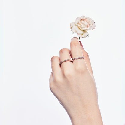 [STREET]Ornate Vibrant Round Cut Daily Ring