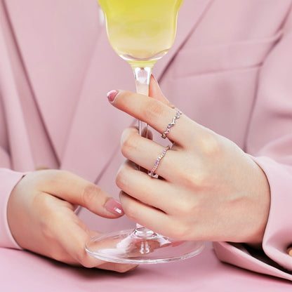 [STREET]Ornate Vibrant Round Cut Daily Ring