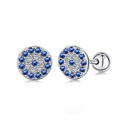 [STREET]Devil's Eye Ear Bone Nail Earrings