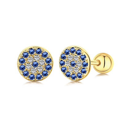 [STREET]Devil's Eye Ear Bone Nail Earrings
