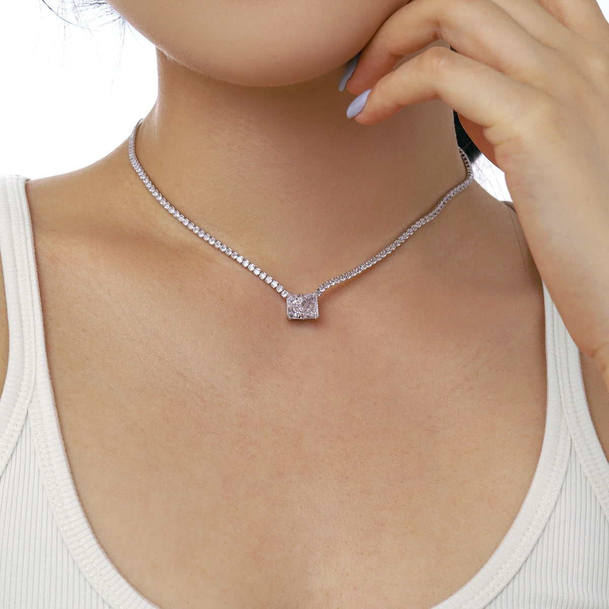 [STREET]Elegant Radiant Cut Necklace