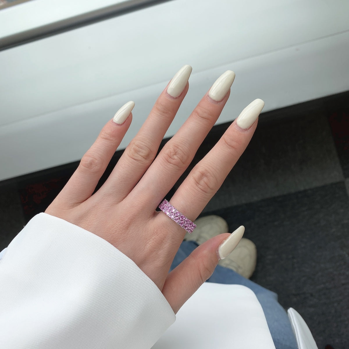 [STREET]Sparkling Full Heart Ring