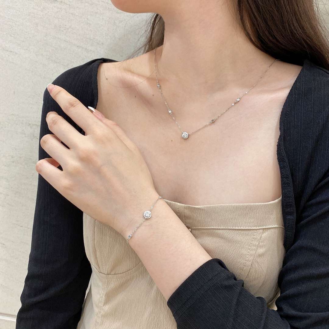 [STREET]Dazzling Round Cut Shape Bracelet