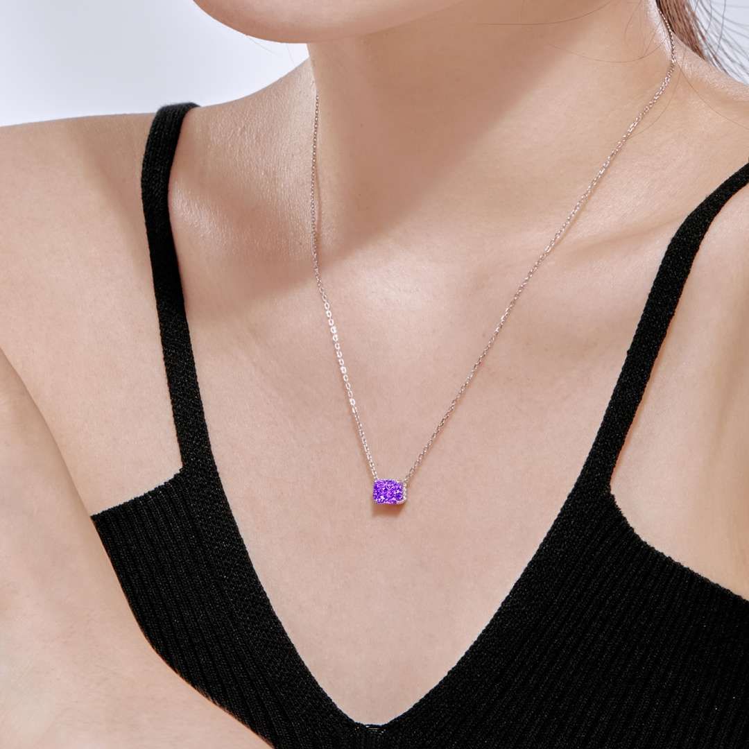 [STREET]Luxurious Square Shape Colorful Necalack