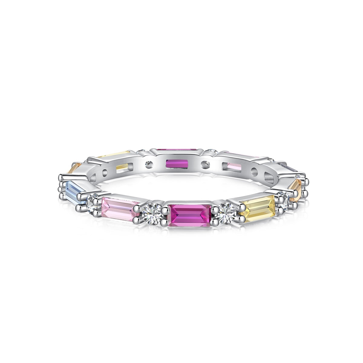 [STREET]Lively In Shades Elegant Radiant Cut Daily Ring