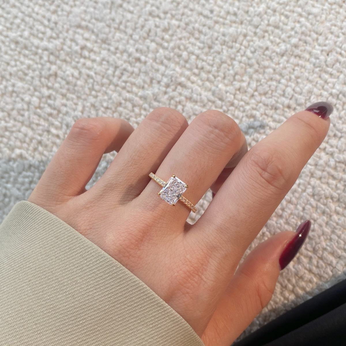 [STREET]Dazzling Sparkling Radiant Cut Party Ring