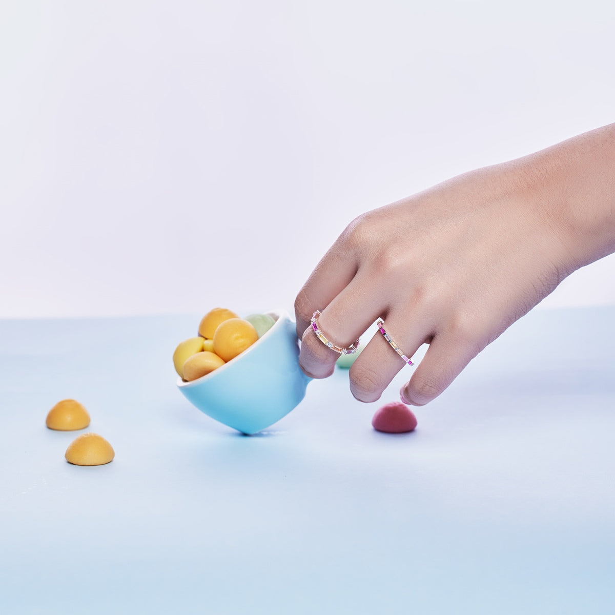 [STREET]Lively In Shades Elegant Radiant Cut Daily Ring