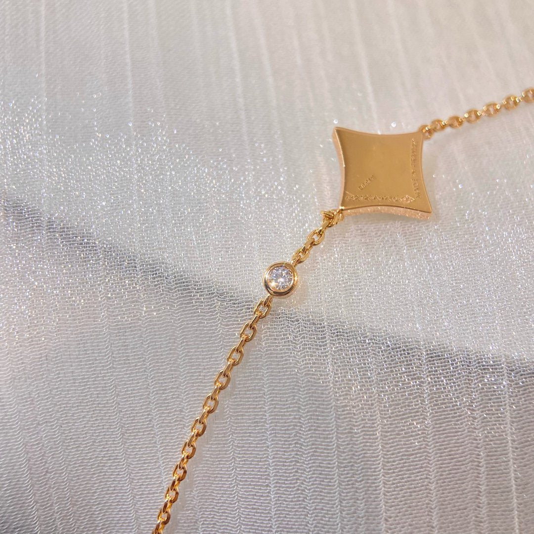 ˇGilded EraˇCOLOR STAR PINK GOLD DIAMOND BRACELET