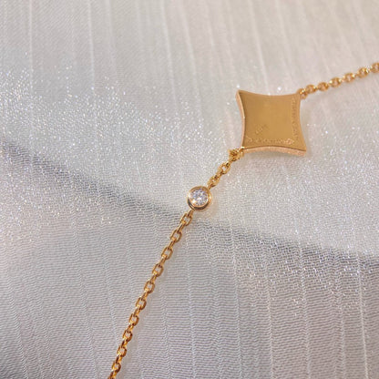 ˇGilded EraˇCOLOR STAR PINK GOLD DIAMOND BRACELET