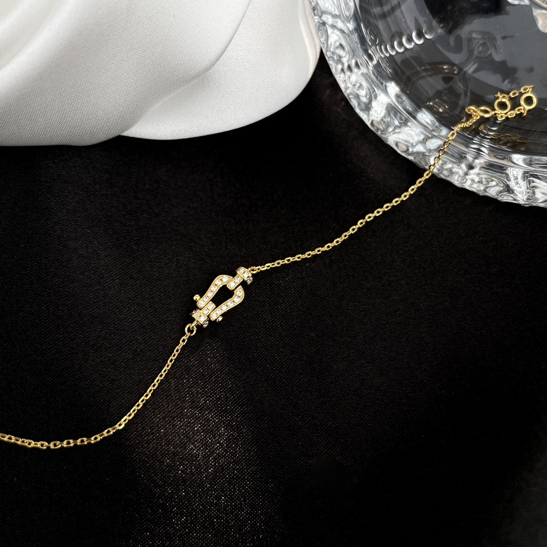 ˇGilded EraˇFORCE 10 FULL DIAMOND BUCKLE CHAIN LINK MINI MODEL