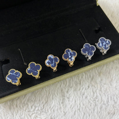 ˇGilded EraˇCLOVER PIETERSITE MEDIUM STUD EARRINGS