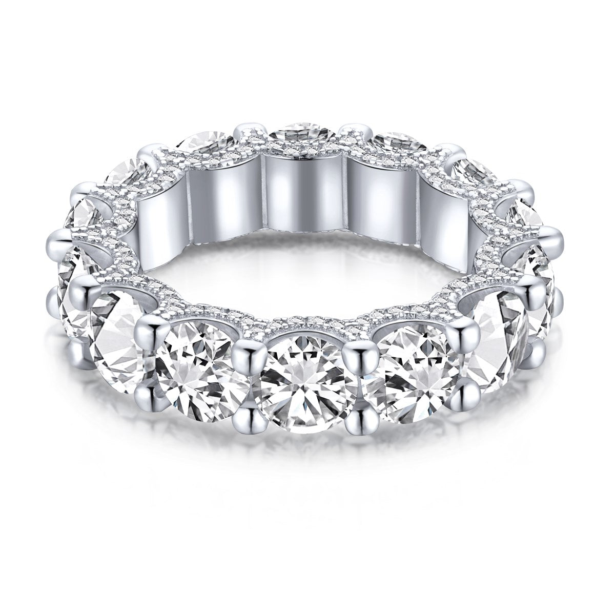 [STREET]Gorgeous Round Cut Tennis Ring