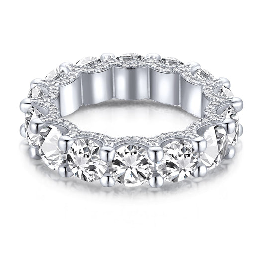 [STREET]Gorgeous Round Cut Tennis Ring