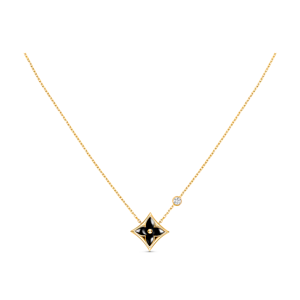 ˇGilded EraˇSTAR BLACK MOP NECKLACE