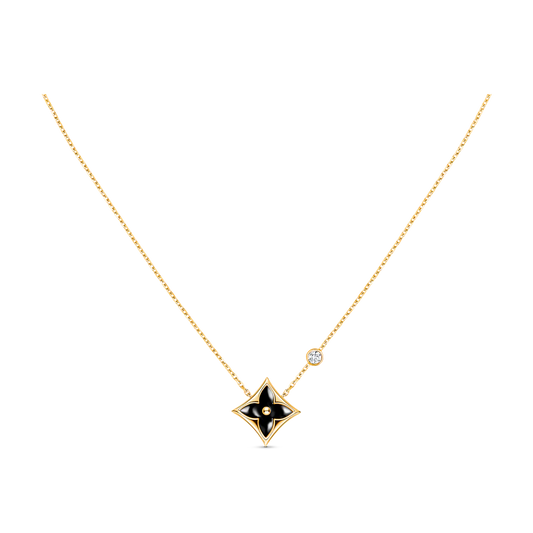 ˇGilded EraˇSTAR BLACK MOP NECKLACE