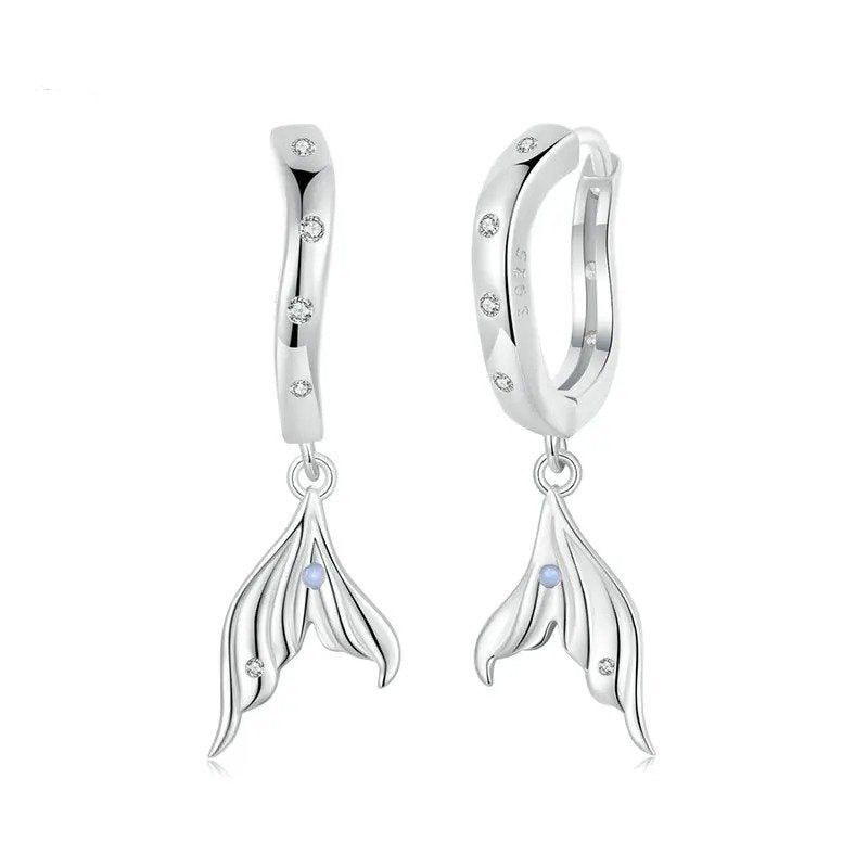 [STREET]Dainty Gold Plated Earring Hypoallergenic Fish Tail Earring