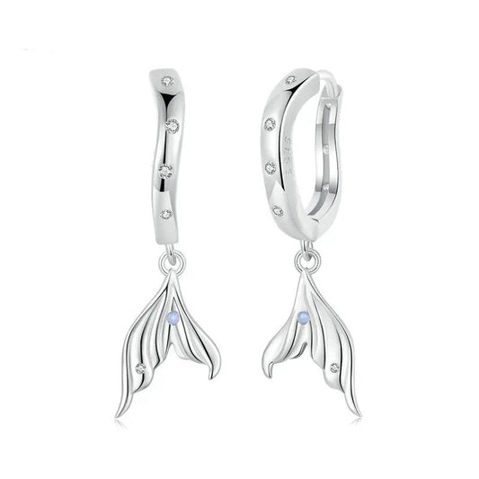 [STREET]Dainty Gold Plated Earring Hypoallergenic Fish Tail Earring