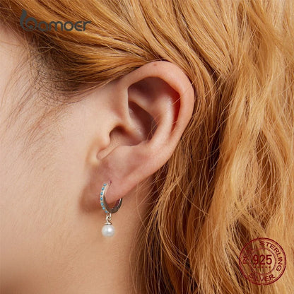 [STREET]Turquoise Pendent Shell Bead Drop Earrings